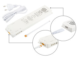 Transformátor pro LED 12V - 100W (8x mini konektor + 1x 3PIN konektor)  